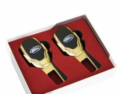 Заглушки ремня безопасности с логотипом FORD Premium GOLD