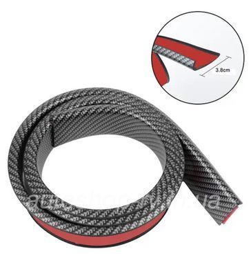 Універсальний молдинг на колісні арки CARBON 4шт. х 1.5м захист на арки авто карбон 3,8см ширина