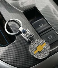 Брелок прикрашений кристалами Swarovski з логотипом CHEVROLET