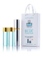 Antonio Banderas Blue Seduction woman 3х15ml мини в подарочной упаковке