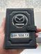 Портмоне для автодокументов и денег Кожаная обложка с логотипом MAZDA и гос. номером авто