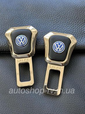 Заглушки ременів безпеки GOLD з логотипом VOLKSWAGEN