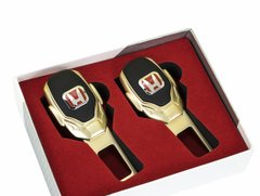 Заглушки ремня безопасности с логотипом HONDA Premium GOLD