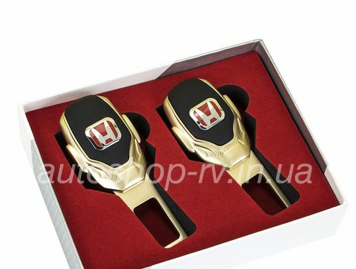 Заглушки ремня безопасности с логотипом HONDA Premium GOLD