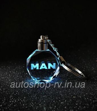 Брелок Крістал Man з подсветкою логотипу Авто