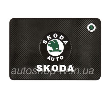 Силіконовий антиковзаючий килимок в авто SKODA