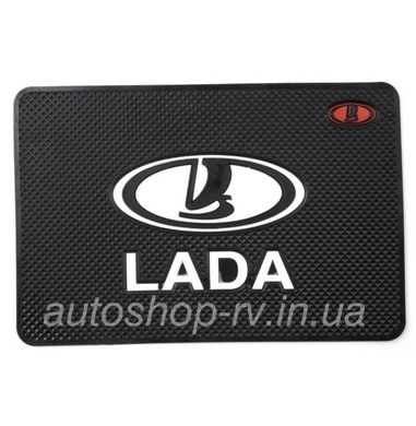 Силиконовый антискользящий коврик в машину LADA