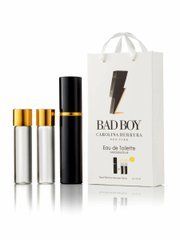 Carolina Herrera Bad Boy edt 3х15мл подарунковій упаковці із запасками
