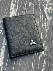 Бумажник двойного сложения с логотипом MITSUBISHI