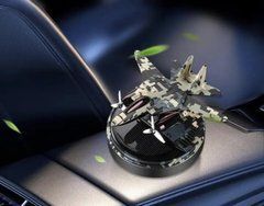 Автомобільний ароматизатор камуфляжний літак винищувач на сонячній батареї PIXEL GREEN