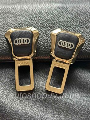 Заглушки ременів безпеки GOLD з логотипом AUDI