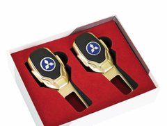 Заглушки ремня безопасности с логотипом MITSUBISHI Premium GOLD