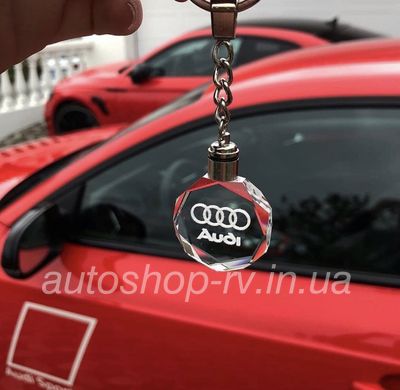 Брелок Кристал AUDI с подсветкою логотипа Авто