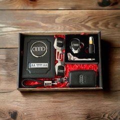 Подарочный набор авто аксесуаров PREMIUM с логотипом AUDI