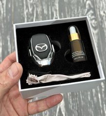 Ароматизатор воздуха в авто с логотопом MAZDA Автопарфюм премиум сегмент подарочная упаковка