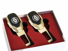 Заглушки ремня безопасности с логотипом RENAULT Premium GOLD