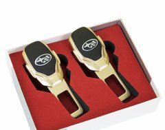 Заглушки ремня безопасности с логотипом SUBARU Premium GOLD