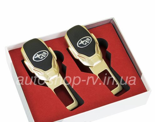 Заглушки ремня безопасности с логотипом SUBARU Premium GOLD