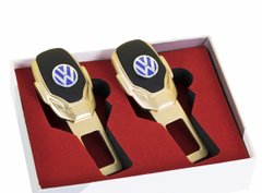 Заглушки ременів безпеки з логотипом VOLKSWAGEN Premium GOLD