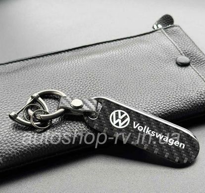 Брелок на ключі VOLKSWAGEN CARBON Карбон Вуглецеве волокно