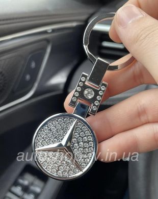 Брелок украшений кристаллами Swarovski с логотипом MERCEDES