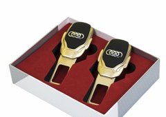 Заглушки ремня безопасности с логотипом AUDI Premium GOLD