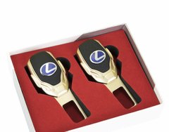 Заглушки ремня безопасности с логотипом LEXUS Premium GOLD